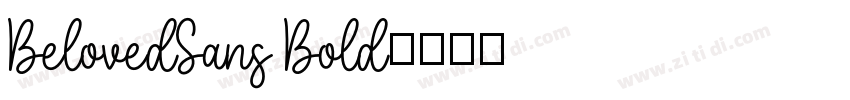 BelovedSans Bold字体转换